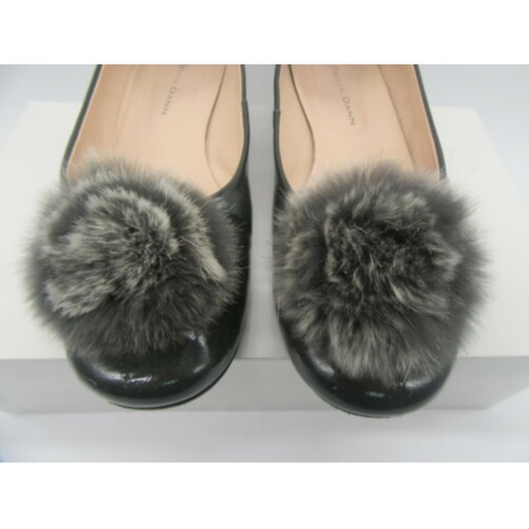 STEVEN DANN grey patent leather pom-pom flats - Picture 2 of 8